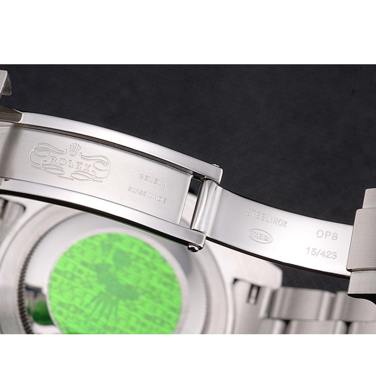 MiroTime 1026 Swiss Rolex Submariner Small Date Black Dial And Bezel Stainless Steel Case And Bracelet